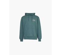 Dickies Mens Lincoln Green Globe Brand-embroidery Cotton-blend Hoody L