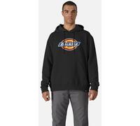 Dickies Workwear - Hoodie for Men, Front Logo Fleece Hooded Sweatshirt, Three-Piece Hood, Black, L