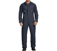 Dickies Men's Long Sleeve Deluxe Coverall, Dark Navy, 3X Large-Tall