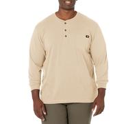 Dickies Mens Long Sleeve Heavyweight Henley Desert Sand 2T