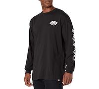 Dickies Mens Long Sleeve Heavyweight Logo T-Shirt, Knit Black, XXL