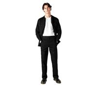 Dickies Men's Long Sleeve Work Shirt, Black, Medium