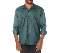 Dickies Mens Long Sleeve Work Shirt Lincoln green Small