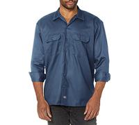 Dickies Men's Long-Sleeve Work Shirt, Navy, XXL Tall