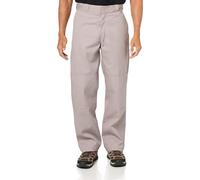 Dickies Men's Loose Fit Double Knee Twill Work Pant Sports Trousers, Silver Gray, 30W x 32L