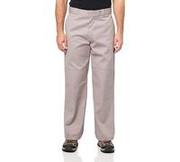 Dickies Men's Loose Fit Double Knee Work Pants Business Casual, Silver, 30W / 30L