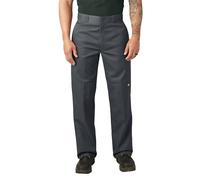 Dickies Men's Loose Fit Double Knee Work Pants - Durable Twill Utility Trousers for Construction & Warehouse, Charcoal, 34W x 30L