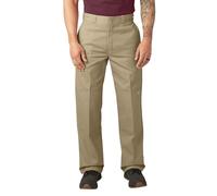 Dickies Men's Loose Fit Double Knee Work Pants, Khaki, 36W x 32L