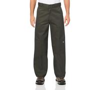 Dickies Men's Loose Fit Double Knee Work Pants Olive Green