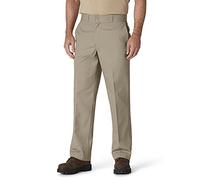 Dickies Men's Loose Work Pants Double Knee Heavy Duty Construction Layered Twill Pants, Desert Sand V1, 44W / 32L