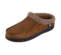 Dickies Men's Open and Closed Back Memory Foam Slippers with Indoor/Outdoor Sole, Medium Tan, UK