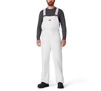 Dickies Men's Painters Bib Overall, White, 30W x 32L