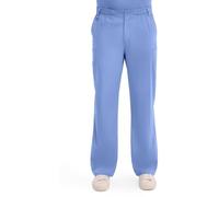 Dickies Men's Pull-On Pant with 7 Pockets Elastic Waistband with Button Closure 81006, Ceil Blue, X-Large