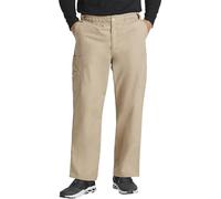 Dickies Men's Pull-On Pant with 7 Pockets Elastic Waistband with Button Closure 81006, Dark Khaki, Medium