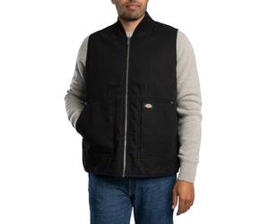 Dickies Men's Quilted Canvas Gilet, Black, S