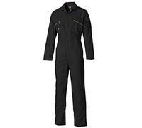 Dickies Mens Redhawk Overall Sizes 36R-54R'' Zip Closure Highly Durable Reinforced Knee to Take Knee Pads Two Zipped Chest Pockets Black