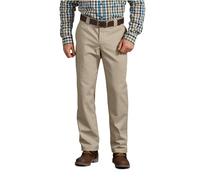 Dickies Men's Regular Fit Active Waist Work Pants Utility, Desert Sand, 34W x 32L