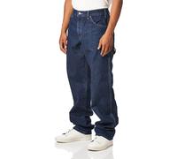 Dickies Men's Denim Utility Carpenter Jeans Relaxed Fit Rinsed Indigo Blue 32W x 32L