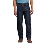 Dickies Men's Relaxed-Fit Five-Pocket Flex Performance Carpenter Jean, Indigo Blue, 32W x 32L