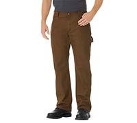 Dickies Men's Relaxed Fit Straight Leg Carpenter Duck Jeans Work Utility Pants, Timber, 36W 34L UK