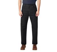 Dickies Men's Relaxed Fit Straight-Leg Duck Carpenter Jean, Black, 44W x 30L