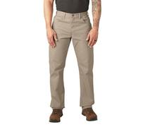 Dickies Men's Relaxed Fit Straight-Leg Duck Carpenter Jean, Desert Sand, 33W x 32L
