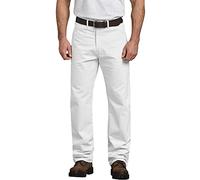 Dickies Men's Relaxed-Fit Utility Pant, White, 30W / 30L