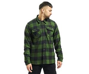 Dickies Men's Sacramento Regular Fit Long Sleeve Casual Shirt, Multicoloured (Pine Green), Small