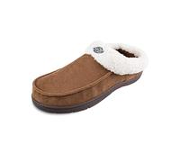 Dickies Men's Sherpa Collar Memory Foam Clog Slipper - Indoor/Outdoor Sole, Machine Washable, Brown Corduroy, L