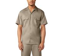 Dickies Men's short button down shirts, Desert Sand, M UK
