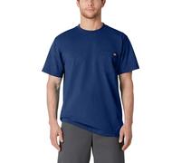 Dickies Men's Short Sleeve Heavyweight Crew Neck Pocket T-Shirt Henley, Limoges Single Dye Heather, Medium