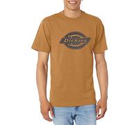 Dickies Men's Short Sleeve Heavyweight Logo T-Shirt, Brown Duck, M