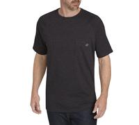 Dickies mens Short Sleeve Performance Cooling Tee Shirt Black Heather Large US
