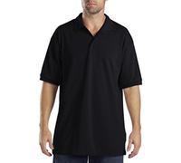 Dickies Men's Short-Sleeve Pique Polo Shirt, Black, XL