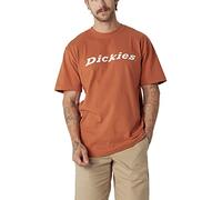 Dickies Men's Short Sleeve Wordmark Graphic T-Shirt Work Utility, Copper, Large