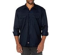Dickies Men's Short Sleeve Work Big and Tall Button Down Shirt, Navy, XL Tall UK