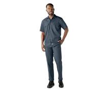 Dickies Men's Short Sleeve Work Shirt, Airforce Blue, Medium