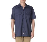 Dickies Men's Short-Sleeve Work Shirt Button, Navy V1, 4XL Big