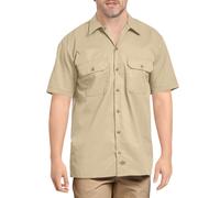 Dickies mens Short-sleeve Work Shirt Desert Sand X-Large Tall