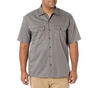 Dickies Men's Short Sleeve Work Workwear Shirt, Silver (Silver Grey), X-Large