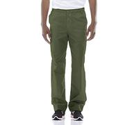 Dickies Men's Signature Elastic Waist Scrubs Pant Medical, Olive, Large