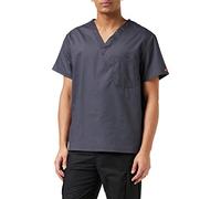 Dickies Men's Signature V-Neck Scrubs Shirt, Pewter, XXL