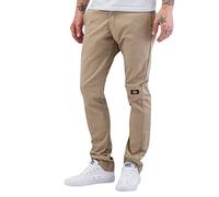 Dickies Men's Skinny Fit Double Knee Work Pants Business Casual, Desert Sand, 34 W/32 L