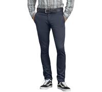 Dickies Men's Skinny Fit Work Business Casual Pants, Black, 34W x 30L