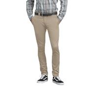 Dickies Men's Skinny Fit Work Business Casual Pants, Desert Sand, 30W / 30L