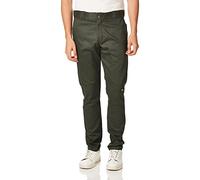 Dickies Men's Skinny Straight Double Knee Work Pant, Olive Green V1, 33W x 30L