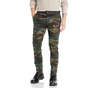 Dickies Men's Skinny Straight Fit Work Pant Utility, Hunter Green Camo V1, 28W x 30L