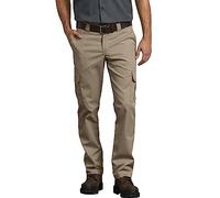 Dickies Mens Slim Fit Cargo Pants, Desert Sand, 36W x 32L