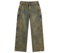 Dickies Men's Stevensville Loose Fit Carpenter Pants Yellow Fade Indigo