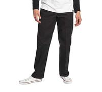 Dickies Men's Straight Work Slim Trousers, Black - 34W x 32L